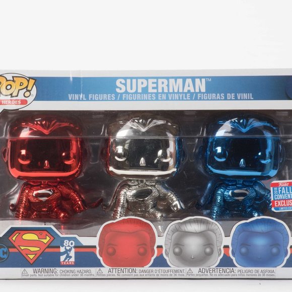 Funko Other - NIB Funko Pop Superman- Exclusive Three Pack